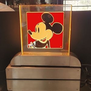 😎 Vintage rare Micky Mouse night light only two made.1 side red.1 side blue